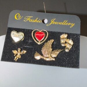Gold and Red Fashion Jewellery Set